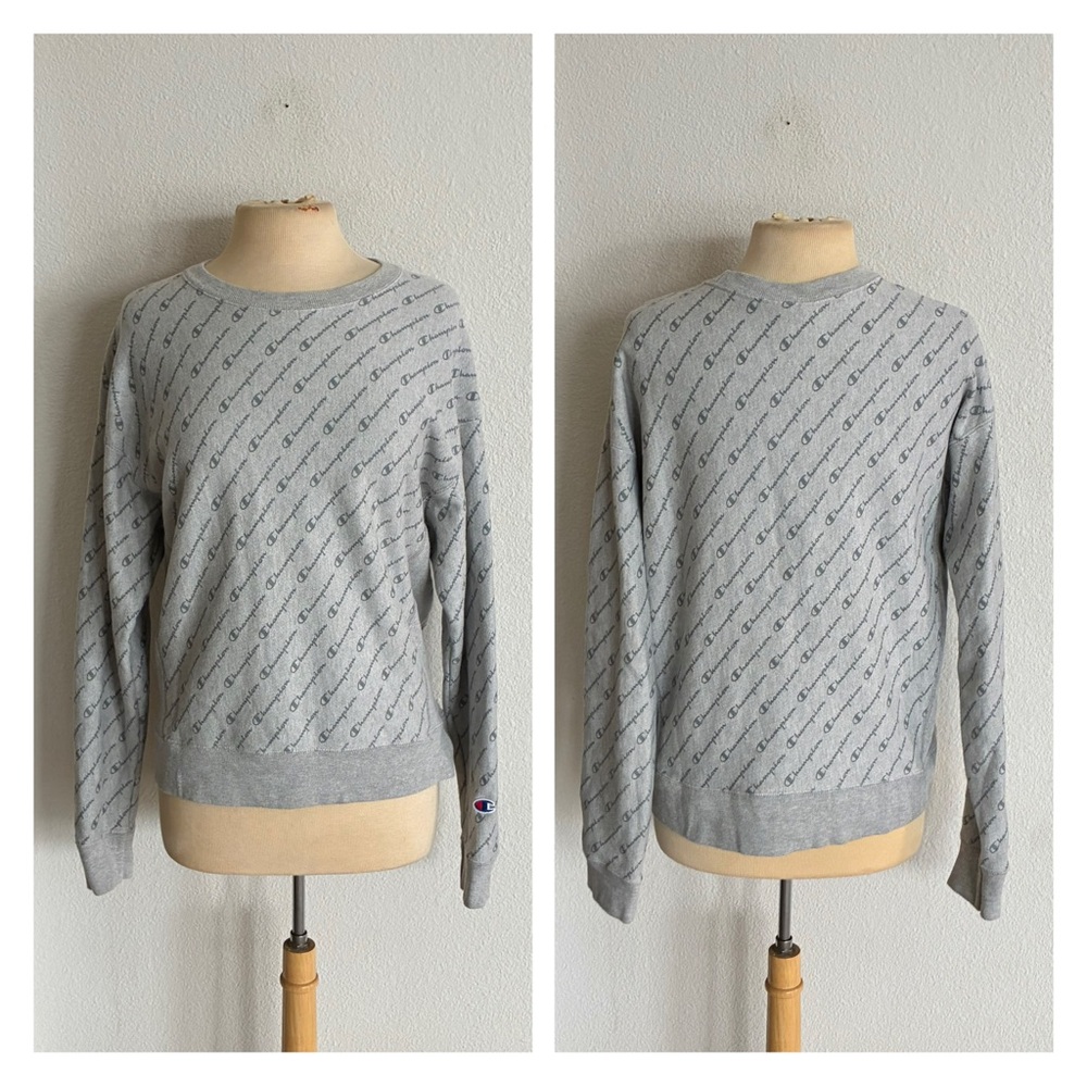 Champion all over print fleece lined sweatshirt